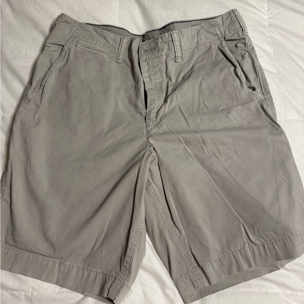 American Eagle Outfitters Light Gray Flat Front Men's Shorts